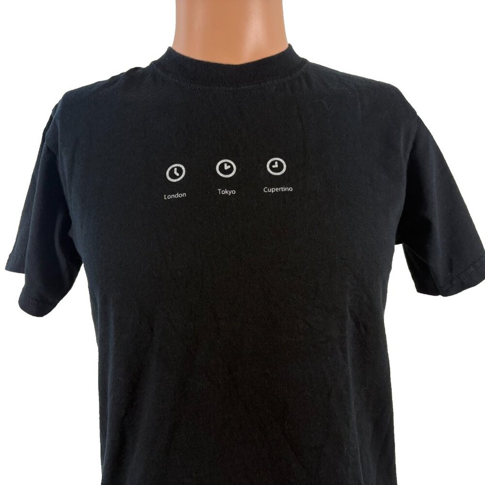 Vintage Apple Employee T Shirt Mens S Black Buy Laptop Get iPhone Promo Y2K